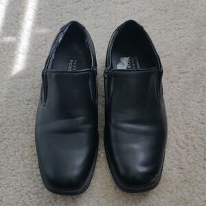 Perry Ellis PORTFOLIO Samuel GP Black Dress Shoes Ultra Foam Kids Sz 3 Y2K Forma